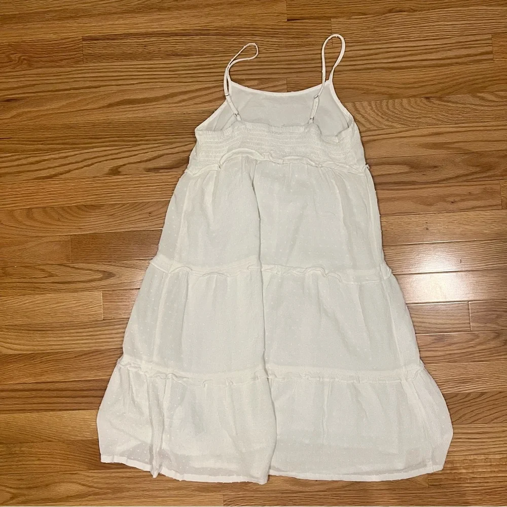 NWT GAP Teen White Tiered Midi Dress XL (12)